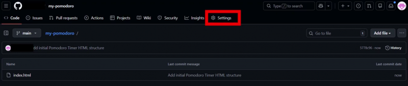 Github:Setting